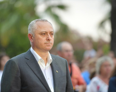 President Badra Gunba takes part in a festive concert dedicated to the National Flag Day
