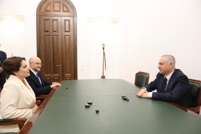 President Badra Gunba received People's Artist of Abkhazia and Russia Hibla Gerzmava