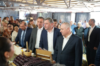 President Badra Gunba attended the opening of the renovated Central Market in Tkuarchal