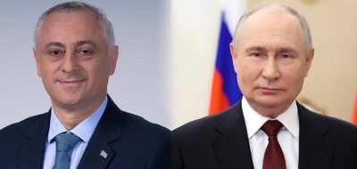 Президент Абхазии Бадра Гунба поздравил Президента Российской Федерации Владимира Путина с Новым годом и Рождеством