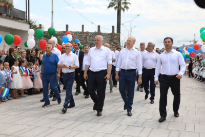 Grand opening of the Dioskurov Embankment in Sukhum after reconstruction